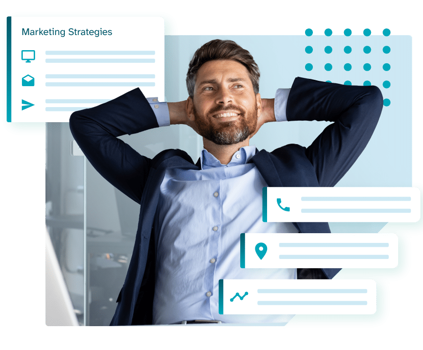 confident physical therapist with successful marketing results
